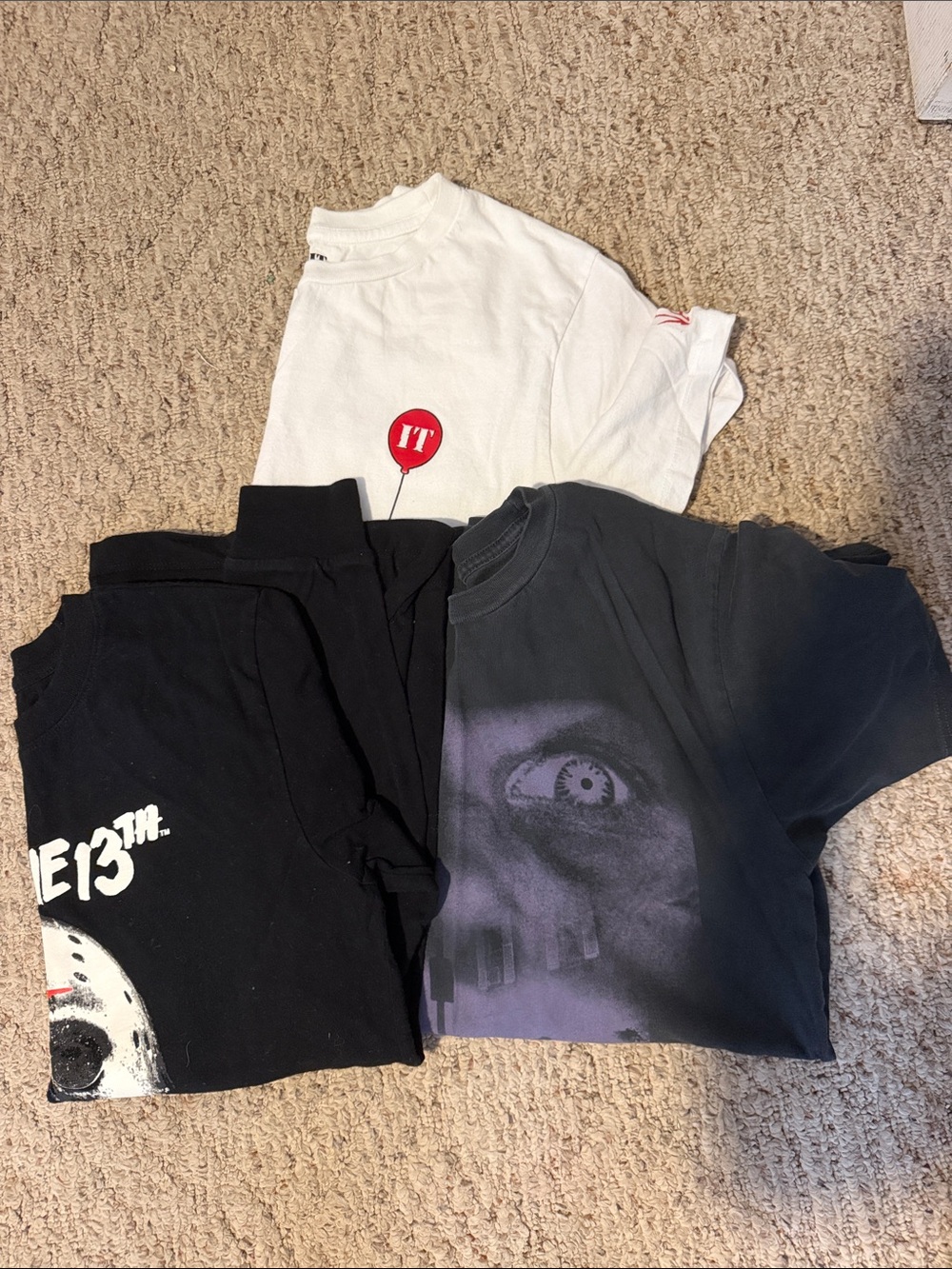 Vans Bundle of 3 Horror movie shirts